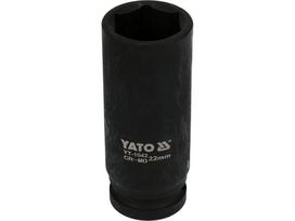 Galvutė smūginė šešiakampė ilga | 12,5 mm (1/2") | 22 mm (YT-1042)