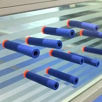60 vnt. siurbimo strėlyčių, universalūs pistoletų kulkos putplasčio kulkos strėlyčių papildymo pakuotė Ner blue