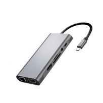 Adapteriai, USB šakotuvai, C tipo 11-in-1 HDMI tinklo plokštės prijungimo stotelė