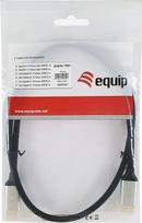 Equip DisplayPort kabelis 1 m, aliuminio ir juodos spalvos, su vyriškomis jungtimis, palaiko iki 7680 x 4320 px rezoliuciją