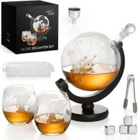 Oak & Steel – „Globe“ viskio dekanteris