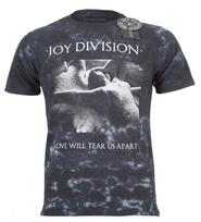 Joy Division T Shirt Love Will Tear Us Apart Grey Premium Tie Dye New Official S