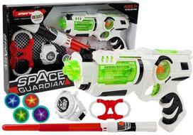 Lazerinis pistoletas su kardu ir kitais priedais