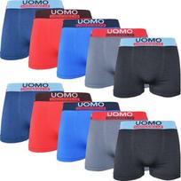 Vyriškos be siūlių mikropluošto kelnaitės 10 vnt – UOMO Basic 9204, M/L
