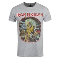 Iron Maiden marškinėliai Killers Circle Roko grupė Nauji Pilki Oficialūs XL