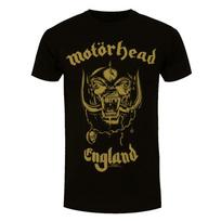 Motorhead Marškinėliai Anglija Klasikinė Auksinė Grupė Oficialūs Juodi Nauji S