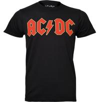 AC DC marškinėliai Raudonas logotipas Juodi Nauji Oficialūs 2XL