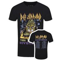 Def Leppard Marškinėliai Hysteria 1988 M. Turas Grupė Oficialus Naujas Juodas 4XL