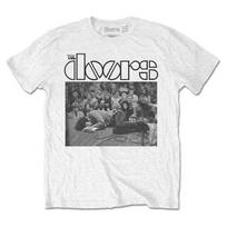 „The Doors“ marškinėliai su Jim On The Floor Morrison oficialiais baltais, nauji S