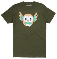 Pokemon Rowlet Vyriški Alyvuogių Žalumo Grafinis Marškinėliai Naujas XL