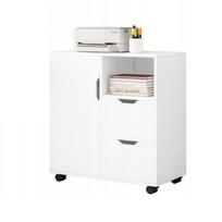 Spausdintuvų stovas Stalas Knygų spinta 3 lentynos Modernus 60 cm