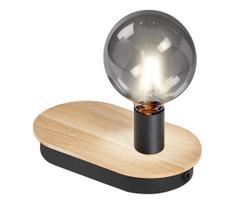 Ledvance - Stalinis LED šviestuvas DECOR WOOD su USB, 1xE27/8W/230V