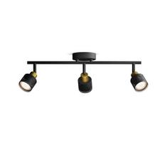 Philips - Akcentinis apšvietimas NIALL 3xGU10/5W/230V juoda/žalvaris