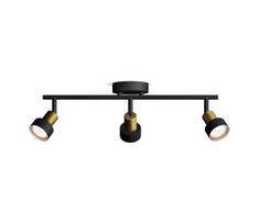 Philips - Akcentinis apšvietimas CONDUIT 3xGU10/5W/230V juoda/žalvaris