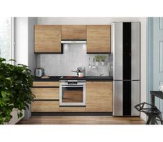 Virtuvės komplektas MARINA 180 cm, ąžuolas Craft