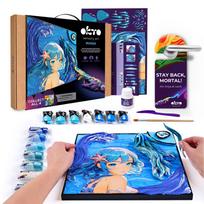 Kūrybinis rinkinys Modelino rinkinys - 3D tapyba MANGA Vanduo (29*29 cm)