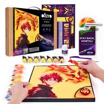Kūrybinis rinkinys Modelino rinkinys - 3D tapyba MANGA Ugnis (29*29 cm)
