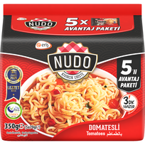 Greitai paruošiami makaronai pomidorų skonio NUDO (maišelis) , 5*70g