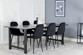 „Count“ valgomojo stalas – juodas – 220 × 100 × 75 (aukštis)