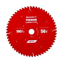 Pjovimo diskas 190x56Tx30mm, Aluminium PREMIUM, SPECIALIST+