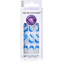 KISS imPRESS The No Glue Mani Medium Priklijuojami nagai Mesmerize 30 vnt.