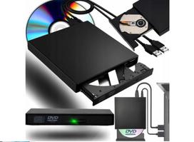 Optinis įrenginys optinis įrenginys išorinis CD/DVD kompaktų skaitytuvas ir įrašymo įrenginys, black