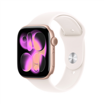 Apple Watch 11 GPS 46mm Sport Band S/M, rose gold/light blush (MEV64ET/A)