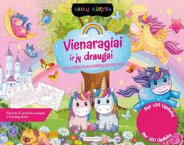 Vienaragiai ir jų draugai. Spalvinimo ir galvosukių bloknotas