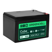 Greencell AGM VRLA 12V 12Ah nereikalaujanti priežiūros baterija kasos aparatams, žaislams, fotoaparatams (151x98.5x95mm)