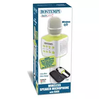 BONTEMPI įkraunamas mikrofonas su garsiakalbiu ir dėklu, 48 5120