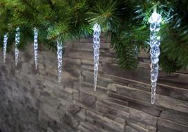 El. girlianda VARVEKLIS, IP44, 12 LED, 0,72 W, 4,5 V, šaltai balta, 2.2 m
