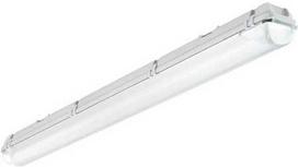 Solar Plus „Alhama Empty“ 1 vamzdelio šviestuvas, paruoštas 600 mm LED vamzdeliui, poliesterio gaubtas, plastikinis laikiklis