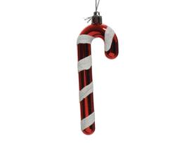 Pakabinamas kalėdinis žaisliukas CANDY STICK, raudonos/baltos sp., 12 cm, 2 vnt