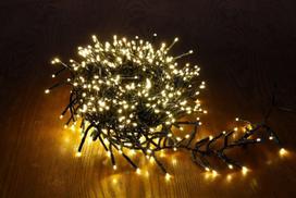 Elektrinė girlianda CLUSTER, 1512 LED, IP44, 8,8 W, 36 V, šiltai balta, 11 m