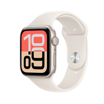 Apple Watch SE 3 (2025) GPS 44mm Starlight Aluminium Case with Sport Band S/M Starlight