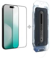 Juodas apsauginis grūdintas stiklas Apple iPhone 17 Pro telefonui "Nillkin TG 2.5D CP+ Pro (Applicator)"