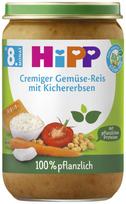 HiPP ekologiška tyrelė „Daržovės, ryžiai su avinžirniais“, nuo 8 mėn., 220 g., 61500