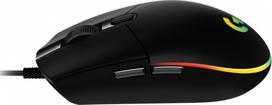 Pelė laidinė Logitech G102 LIGHTSYNC (910-005823),  juoda