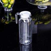 1L Water Juice JUG Pitcher PC BOTTLE Cocktail Fridge Kitchen Home Lid
