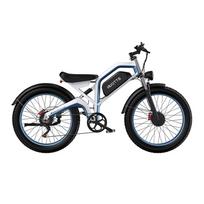 DUOTTS N26 Elektrinis dviratis 2*750W varikliai, 48V 20AH baterija, 100 KM nuvažiuojamas atstumas, 55 km/h greitis, hidrauliniai stabdžiai E-dviratis 48V 20Ah mėlyna/balta