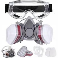 Respiratorius SafeBreath 6200 PRO – Komplektas, Silikoninė kaukė, Apsauga nuo dulkių ir garų