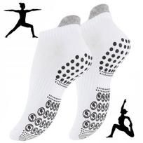 Moteriškos neslystančios kojinės jogai, pilatesui, 3 poros, baltos, 39-42
