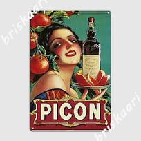 Picon Vintažinė Metalinė Plokštelė Plakatas Svetainės Lėkštės Sienų Tapyba Sukurkite Skardos Ženklą Plakatą 20X30CM