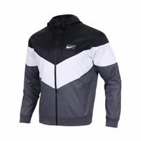 Nike Windrunner Austas Vėjo Striukė Vyriškos Striukės Juoda Pilka AJ1397-010 L
