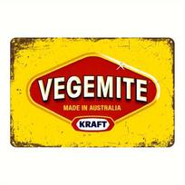 Vegemite Kraft Vintage Metalinė Skarda - Australijos Retro Sienų Menas, Lengvai Pakabinamas Namų Virtuvės Baro Dekoravimas Kolekcinė Plakatas 20x30cm