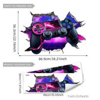Atw3067 Gamepad Wallpaper 3D Effect Hole Wall Sticker Multi-Size Multi-Material Selection Wall Sticker Self-Adhesive Wall