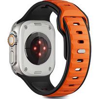 Tech-Protect watch strap IconBand Line Apple Watch 44/45/46/49mm, black/orange 5906302333424