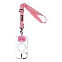 OBAL:ME NeckTag Ribbon virvelė skirta telefonui rožinės spalvos
