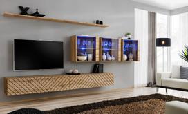 7-ių dalių svetainės baldų komplektas ASM Switch XVII L, rudas