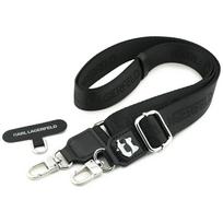 Karl Lagerfeld Universal Strap Tether Patch Choupette Metal Logo Black